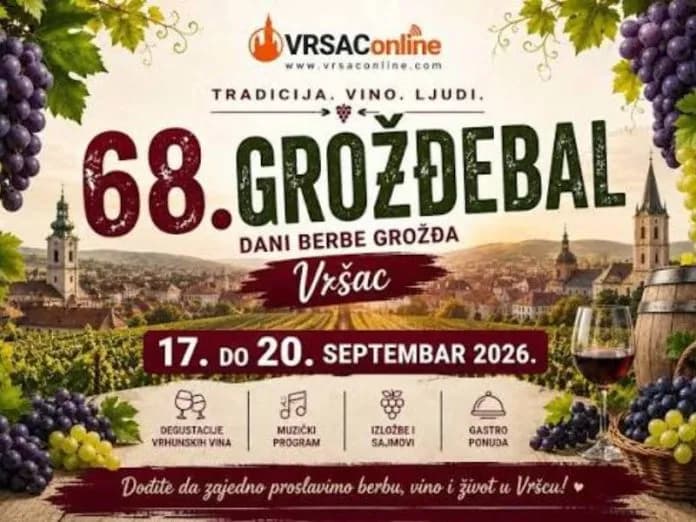 Vršački Grozđebal  od 17. do 20. septembra