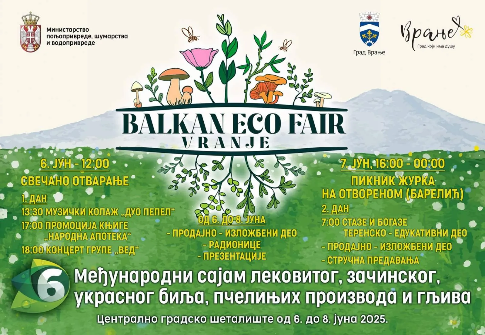 Vranje u znaku bilja, meda i gljiva: Počinje Međunarodni sajam lekovitog i aromatičnog bilja Balkan eco fair