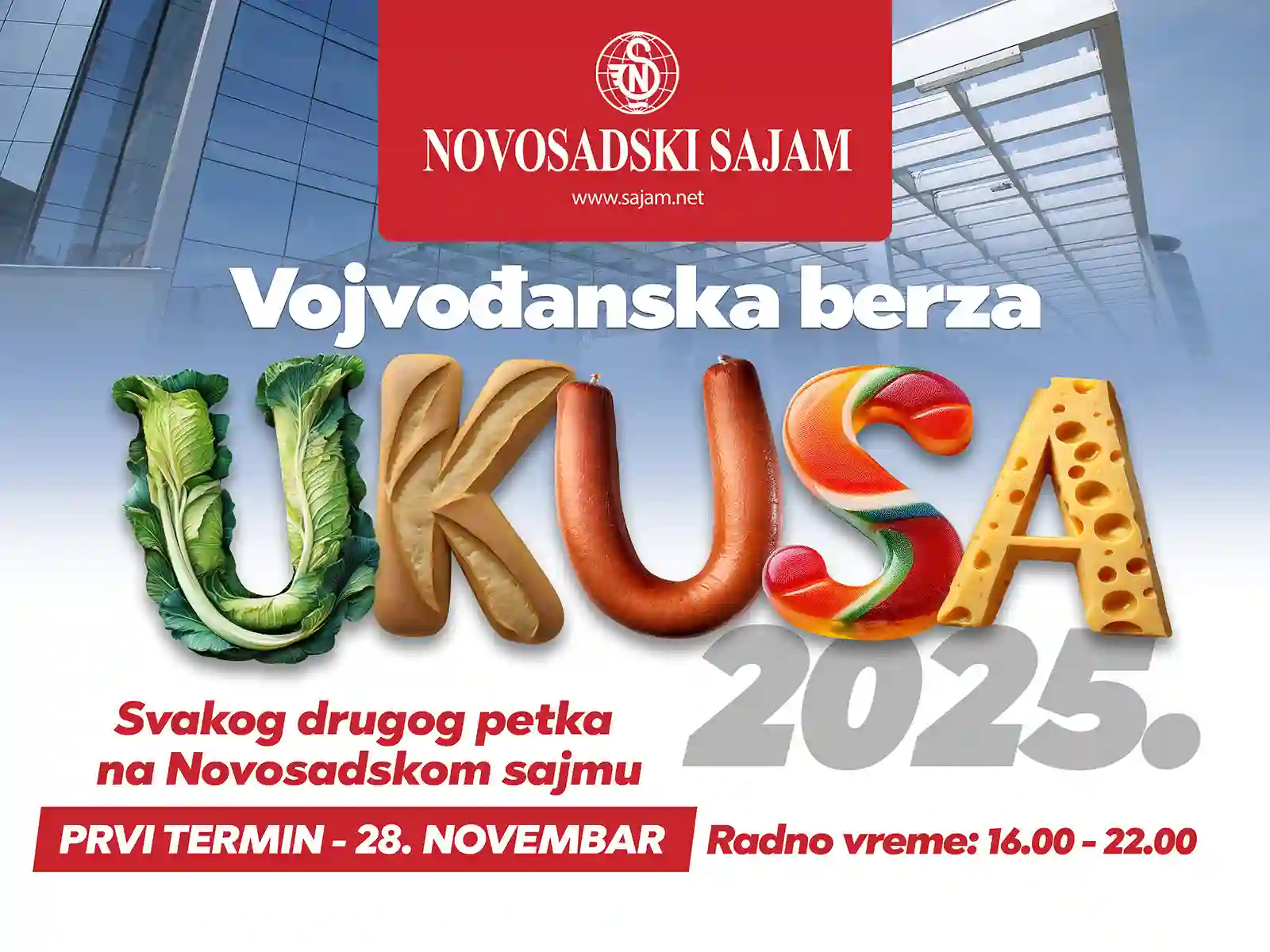 Vojvođanska berza ukusa - Nova manifestacija na Novosadskom sajmu