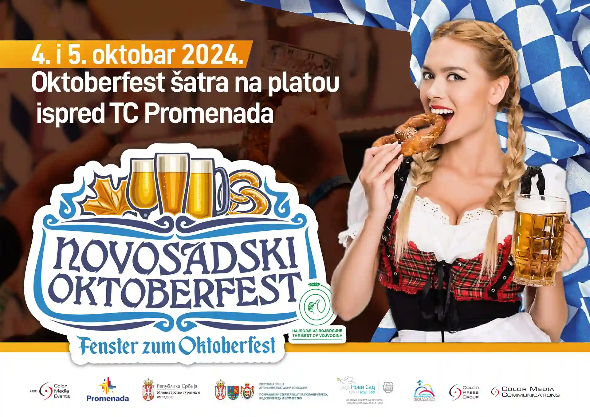 Novosadski Oktoberfest 4. i 5. oktobra ispred Promenade